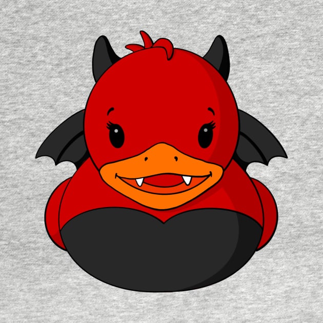 Devil Rubber Duck by Alisha Ober Designs